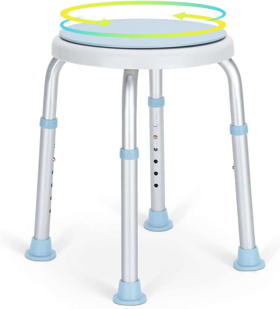 Primary image for Oasisspace 360-Degree Rotating Shower Chairs, Tool-Free Adjustable Tub Chairs,