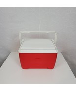 Igloo Island Breeze Lunch Cooler Ice Box 9 Quart Red White Made in USA - £17.52 GBP