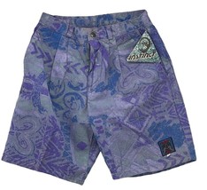 Instinct Shorts Mens Size 30 Tribal Purple Board Walking Casual Cotton Blue - £23.27 GBP