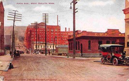 Fifth Avenue West C&amp;StP Depot Duluth Minnesota 1910 postcard - £5.48 GBP