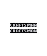 (2) .5&quot; tall x 3.5&quot; Craftsman Vinyl Decals - Not 3D Plastic - Flat Decals - $9.66 CAD