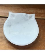 Small Kate Spade for Lenox Gray &amp; White Marble Stone Shallow Kitty Cat T... - £15.45 GBP