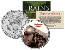 20th CENTURY LIMITED * Famous Trains * JFK Half Dollar Colorized U.S. Coin - $12.95