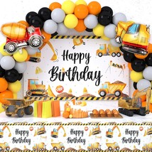 Construction Birthday Party Decorations Supplies, Construction Theme Tablecloth  - £28.76 GBP