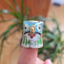 *RARE* Vintage Cloisonne Bird Thimble - €34,98 EUR