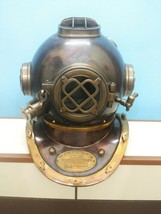 Antique Diving Helmet Deep Sea Diving Helmet Mark V Vintage 18&quot; - £220.54 GBP