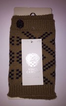 Vince Camuto Boot Toppers Leg Warmers Knit Trim Cuffs Warm Socks Brown Black NWT - £11.35 GBP