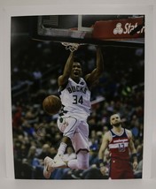 Giannis Antetokounmpo Signed Autographed Glossy 11x14 Photo Milwaukee Bucks  - C - £160.63 GBP