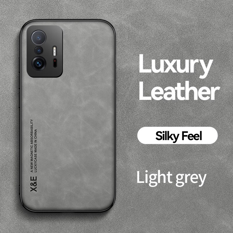 Primary image for Magnetic Sheepskin Leather Case For Xiaomi Redmi Note 11 10 11E 9 Pro 11s 10s Po