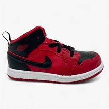 Jordan 1 Mid TD Gym Red Black White Baby Toddler Athletic Sneaker - £46.38 GBP