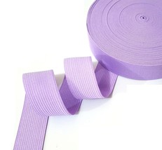 1&quot; 25mm wide - 3 -10 yds Light Orchd Light Purple Elastic Band Waistband... - $4.99+