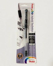 NEW Pentel Arts Hybrid Technica .4mm Fine Point Black Ink Pen KN104BPA - £4.94 GBP