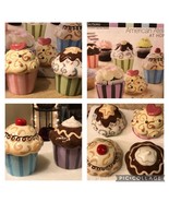 NIB AMERICAN ATELIER CONFECTIONS CUPCAKE DISHES TRINKET BOXES SET OF 4 - $69.29