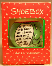 Hallmark - Shoebox - Let it Snow - Glass Ball 1992 - Keepsake Ornament - $13.85
