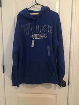 Vtg J. America Men&#39;s Blue Sweatshirt Hoodie Duke Blue Devils Size XL - £31.85 GBP