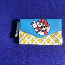 NEW! Official Nintendo Super Mario Faux Leather Purse Wallet - Button Close - £20.98 GBP