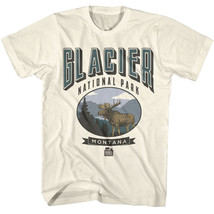 Glacier Park Montana Moose Men&#39;s T Shirt Rocky Mountains Hidden Lake - £20.31 GBP+