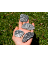 Silver Mica Schist Set of Four Sparkly Specimens Uplift Energy High Vibr... - $20.00