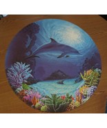 2004 CEACO 24&quot; ROUND SEASIDE JOHN ENRIGHT Camouflage Dolphin Puzzle 750 pc - £9.41 GBP