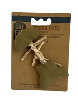 Catit Natural Linen Rafia Fish Cat Toy With Catnip Terra Toys - $3.75