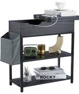 Ecoleben Nightstand Sofa Table with Charging Station - €53,58 EUR