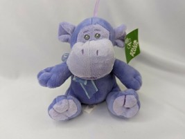 The Petting Zoo  Purple Monkey Chimp Plush Rattle 5.5 Inch Stuffed Animal Toy - $10.75