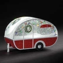 Vintage Travel Trailer Twinkle Globe - £100.87 GBP