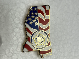 FOP Mississippi Fraternal Order Of Police American Flag Lapel Police Pin - £23.41 GBP