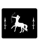 Zodiac sign Sagittarius black computer, laptop,iPad,  mouse pad - £9.30 GBP