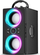 Portable Party Speaker With Lights, 40W Peak Wireless Speaker With Subwoofer, - £33.39 GBP