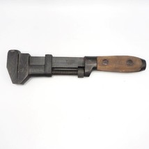 Stronghold Wood Handle Monkey Wrench or Pipe Wrench Old Tool Antique - $54.44
