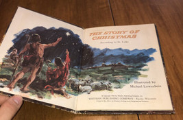 Whitman Big Tell-A-Tale “The Story Of Christmas” 1965 Vintage Book - £3.46 GBP