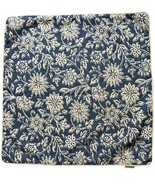 Castilla Textil Spain Blue Floral Print Pillow Cover Linen Blend 22&quot;x22&quot;... - $42.84 CAD