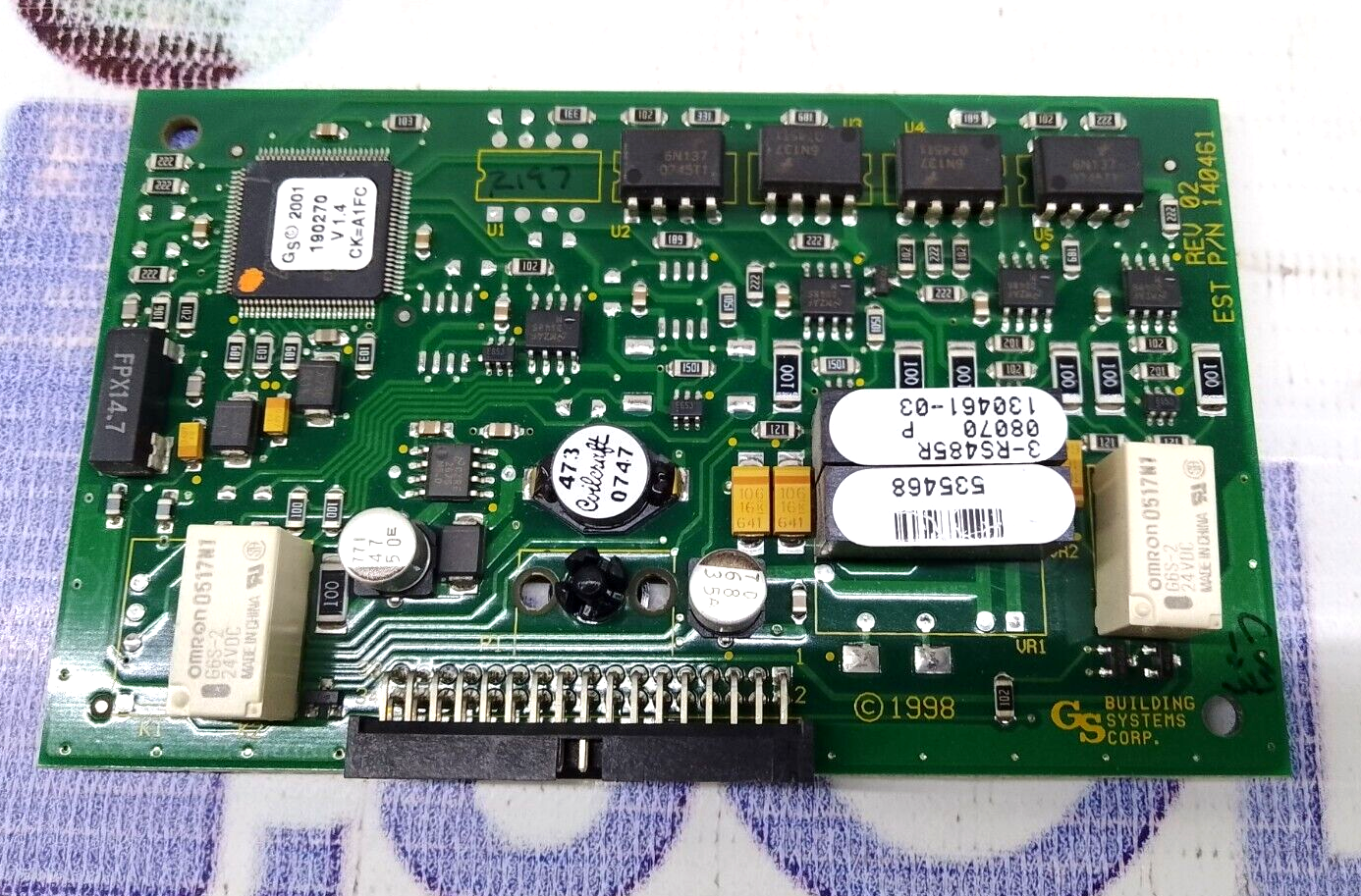 EST Edwards 140461 Network Card Rev 02 Fire &amp; Burglary Control GS Buildi... - $328.90