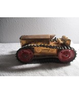 Vintage tin 1939 Marx copper toned wind up tractor works for parts - €20,89 EUR