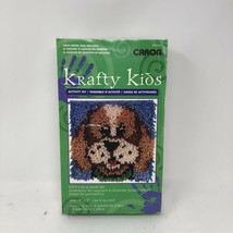 Caron Kraft Kids Latch Hook Kit Puppy Dog New Open Box - $13.44