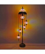 Beautiful Dome Style Turkish Stained Glass Mosaic Floor Lamp - $230.00