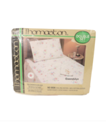NOS Vtg 70s Mid Century Modern MCM Floral Double Set Bed Sheets Pillow C... - $49.45