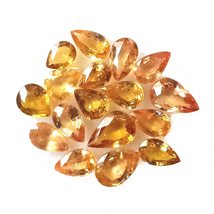 4.71 Carats 100% Natural Yellow Sapphire Pears 17 Pcs. top Quality Gems by DVG - £109.26 GBP
