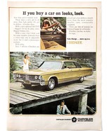 1966 Chrysler 67 New Yorker Car Advertisement Automobilia Spice Gold DWJJ11 - $551.07 MXN