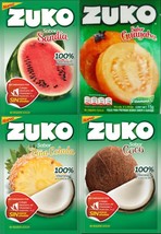 ZUKO Many Flavors No Sugar Needed Makes 2 Liters Of Drink Mix 15g From Mexico - $3.50