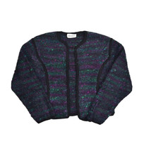 Vintage Alpenblick Wool Mohair Blend Cardigan Sweater Womens S Open Front - £25.18 GBP