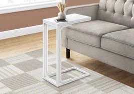 C-shaped Accent Table: End, Side, Snack - Modern Living Room, Bedroom - $66.99