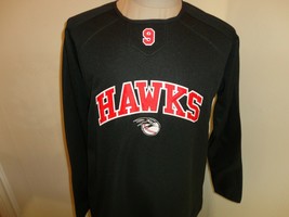 Black Sewn Hawks #9 Baseball Polyester Thermal Jersey Shirt Adult S Exce... - £23.60 GBP