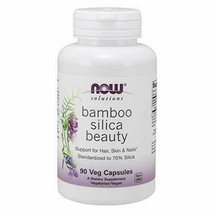 NOW Solutions, Bamboo Silica Beauty, Support for Hair, Skin &amp; Nails, Standard... - £14.42 GBP