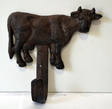 Cast Iron Cow Coat Hook, Item # 1244, cow coat hook, coat hook - $12.65