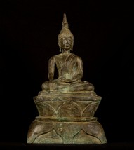 Buddha Statue - Large Antique Laos Style Enlightenment 61cm/24&quot; - $935.60