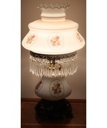 Hurricane Gone with the Wind table lamp with crystal prisms - $787.05
