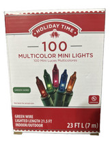 Holiday Time Christmas Lights Mini Multi Color  - £9.82 GBP