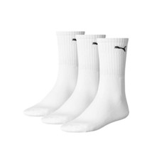 Puma Sports Socks Unisex Crew (3 Pair Pack), White,  UK Size 6-8  - $33.13 CAD